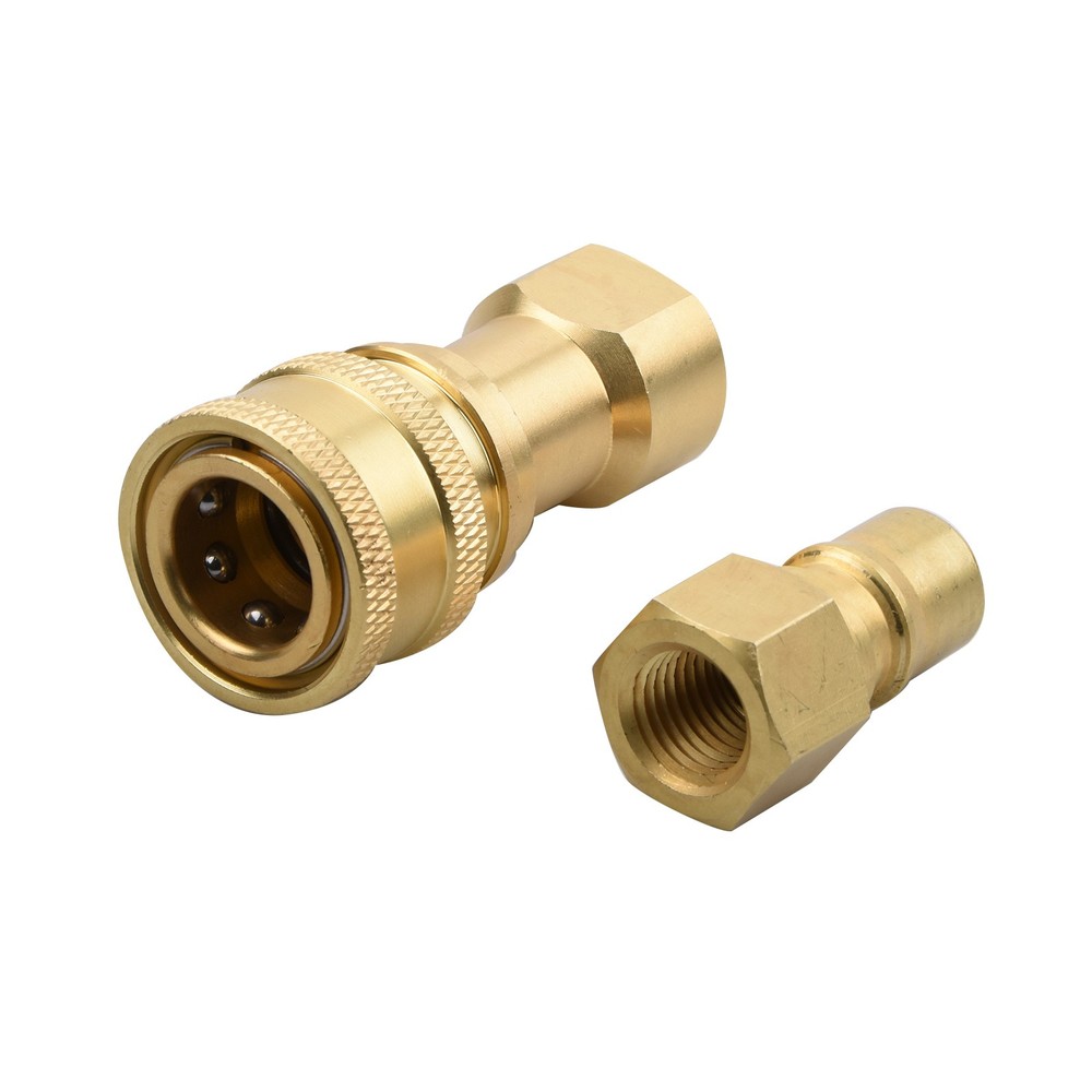 1Pack 1/4" Quick Disconnect Coupler Valve for Carpet Extractor Surface Cleaner