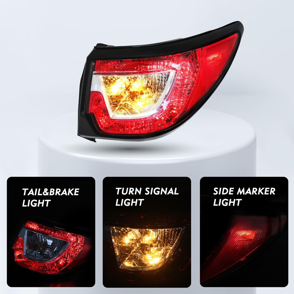 Taillight Assembly 2013-2017 Traverse Halogen Outer Rear OE Replacement Pair