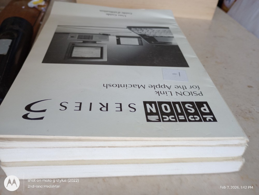 PSION SERIES 3 PROGRAMMING MANUAL&USER GUIDE&MACINTOSH/APPLE 3 LINK BOOK LOT
