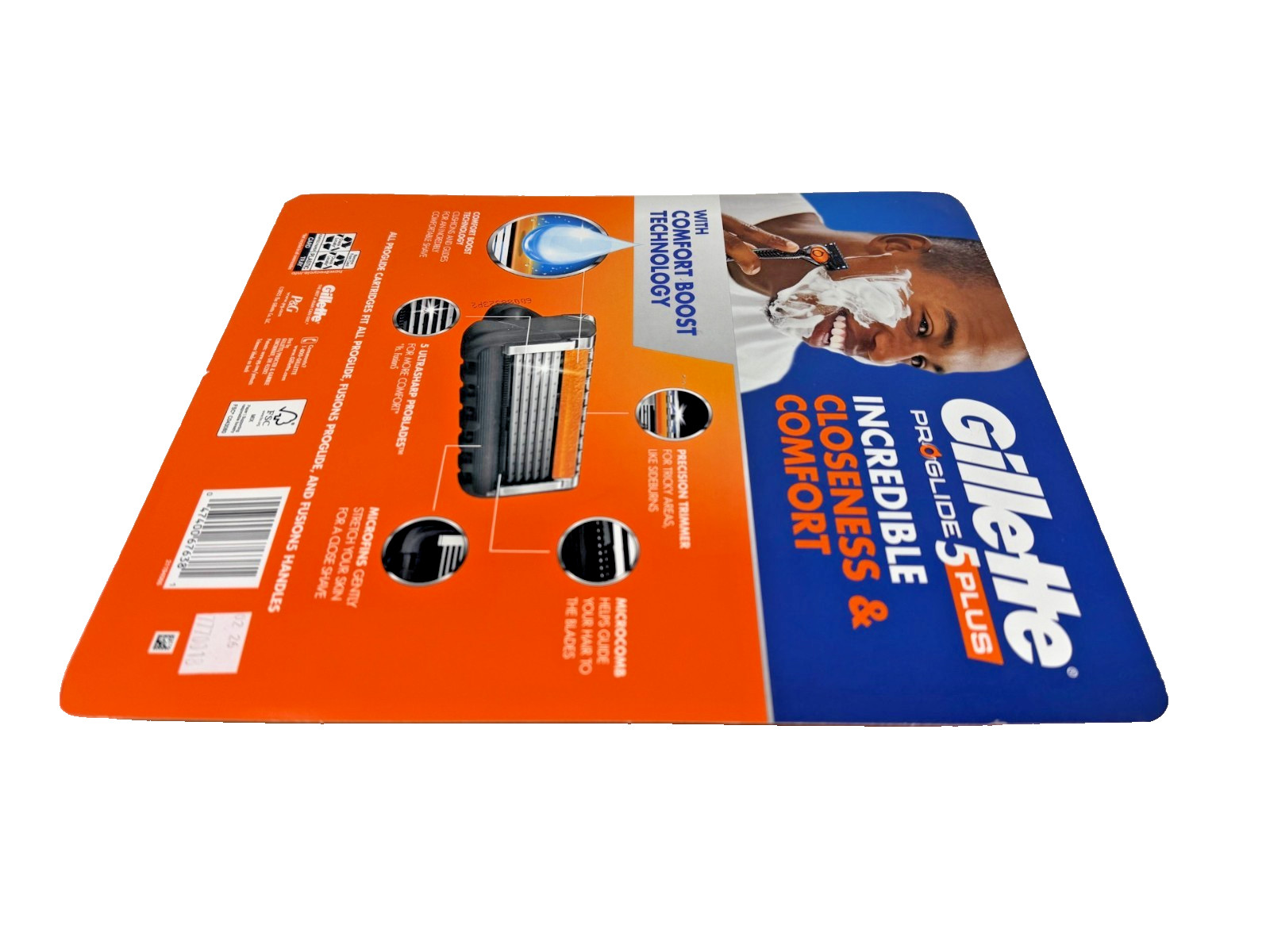 New Gillette ProGlide 5 Plus Razor Cartridges Men's 5-Blade Refills 16 Pack