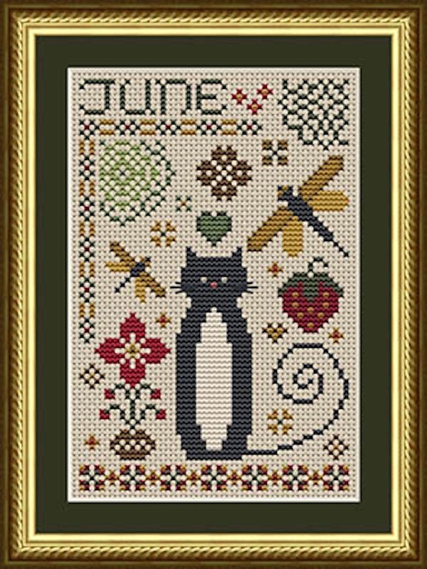 June Cat~Happiness Is Heartmade