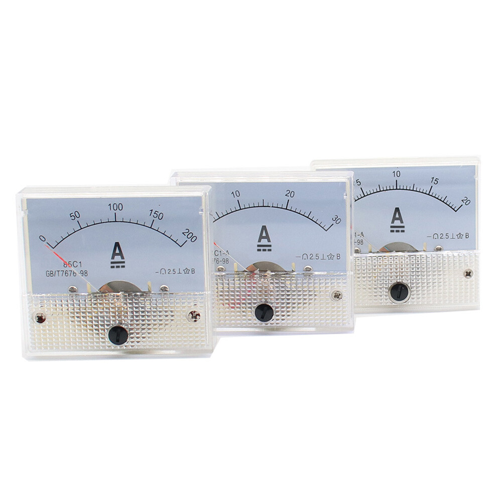 1/2/3/5/10/20/30A DC Analog Ammeter Panel Current Meter 85C1 Mechanical Pointer