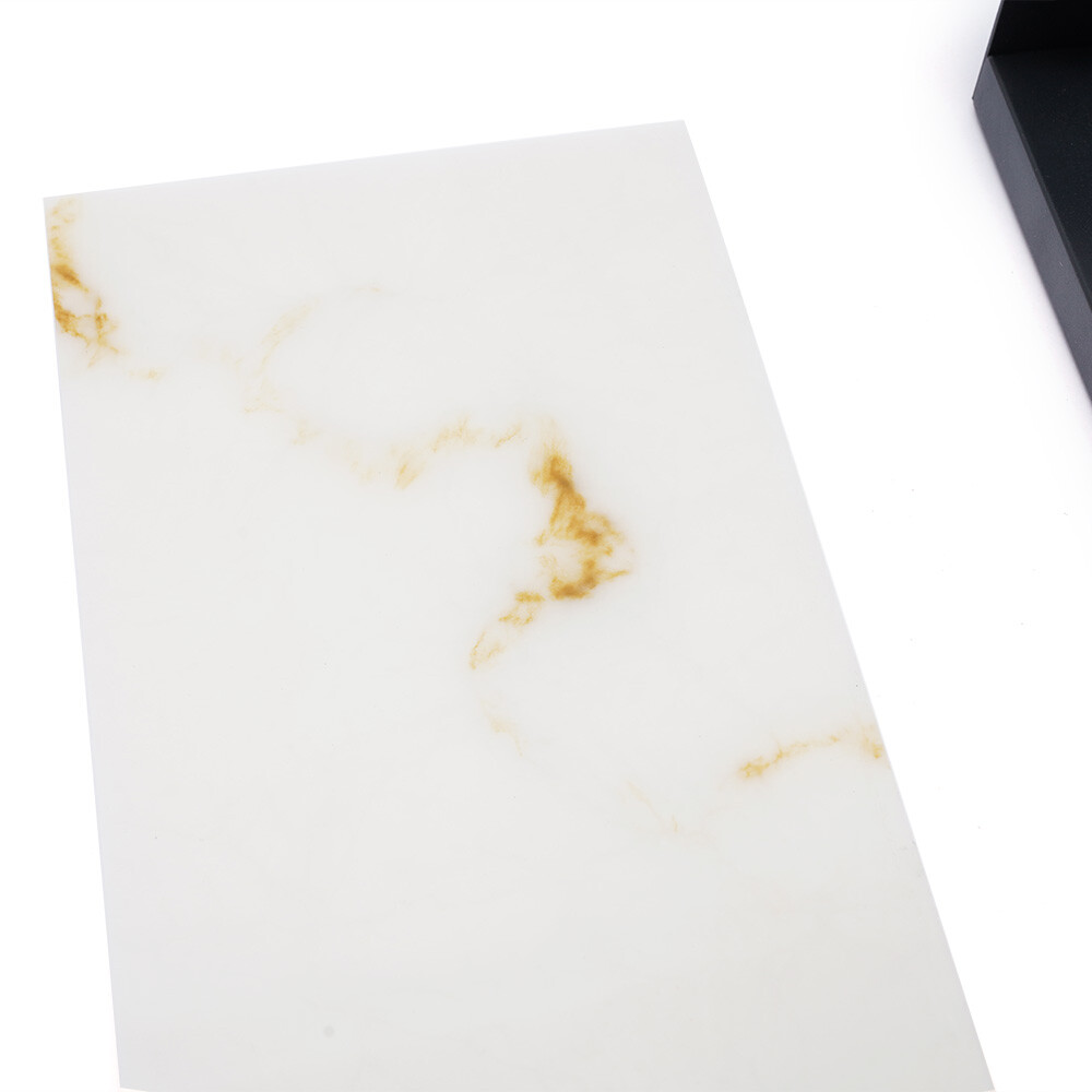 Marble Wall Light Hand Carved Alabaster Rectangular Sconce LED Indoor Wall Lamp