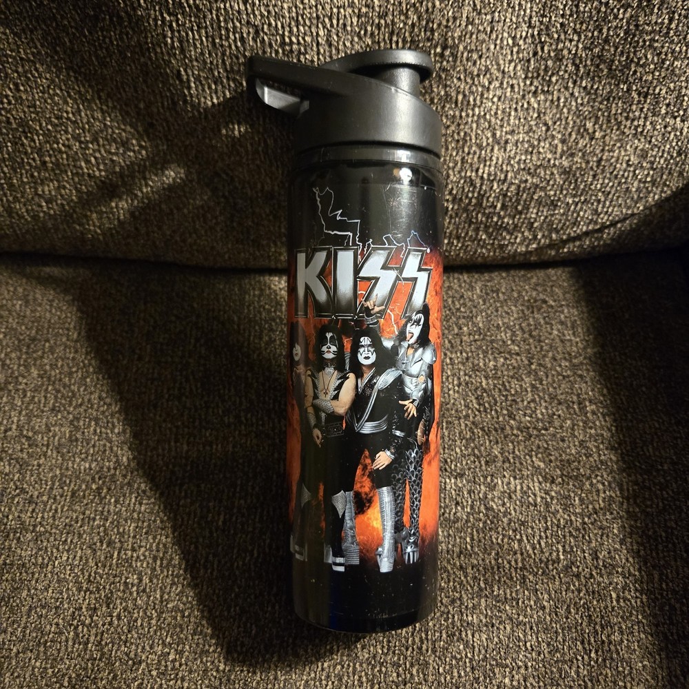 KISS Collectible Vandor Destroyer 27 Oz Stainless Steel Water Bottle Black Red