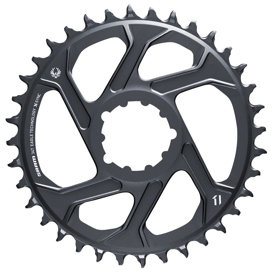 SRAM Eagle X-SYNC 2 Chainring 34t SRAM Direct Mount 12-Speed Aluminum Lunar Grey
