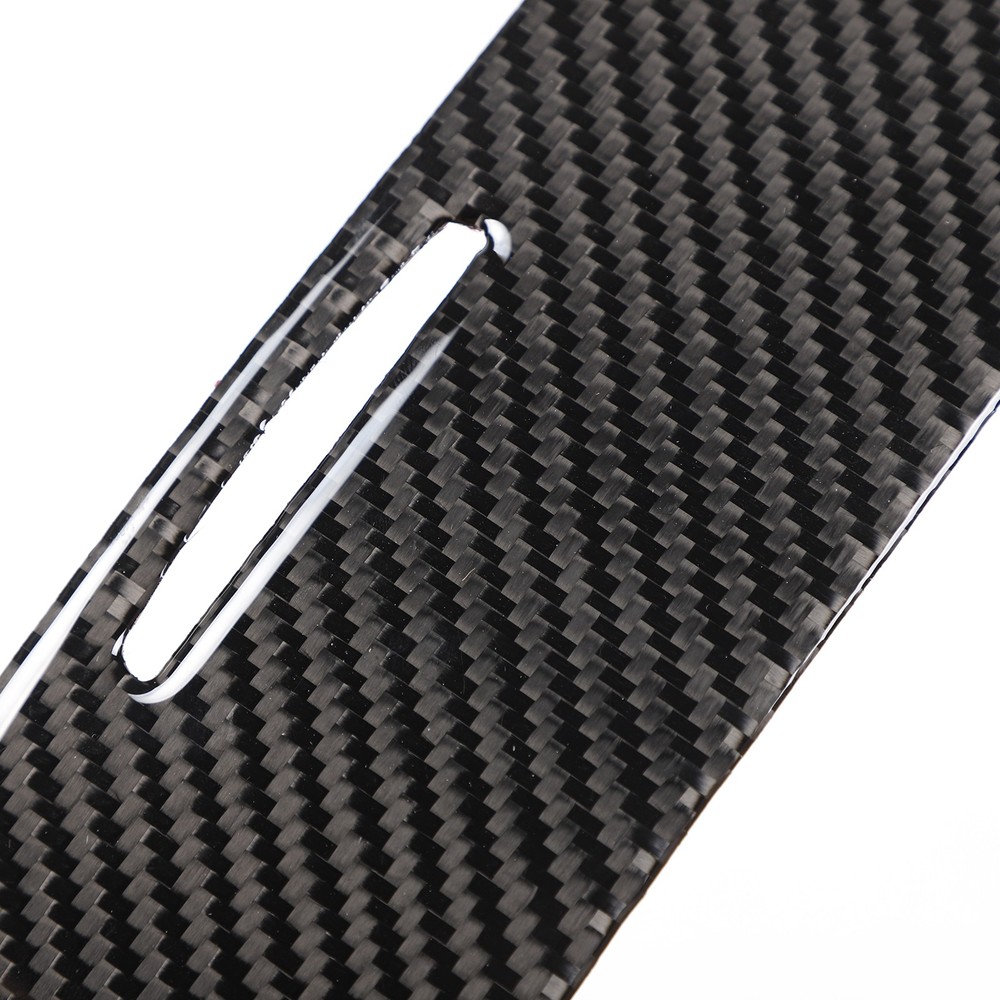 Soft Carbon Fiber Console Storage Box Panel Cover For BMW E81 E82 E87 E88 08-13