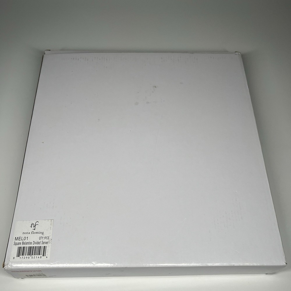 Nora Fleming Retired MEL01 Melamine Square Divided Section Server NIB