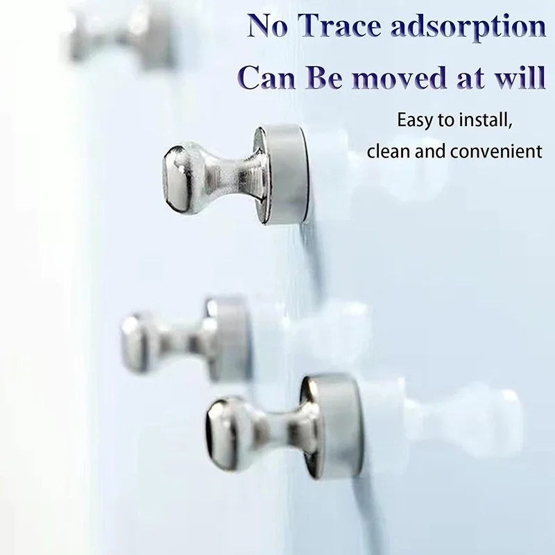 Super Strong Neodymium Magnet Push Pins 5/10PCS Magnetic Thumbtacks for Fridge.