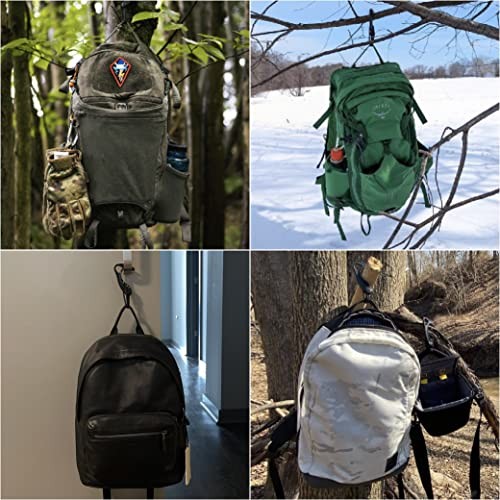 Gear Hook 5-Pack — Lightweight + Versatile S Hook for Backpacks 5 Pack Black