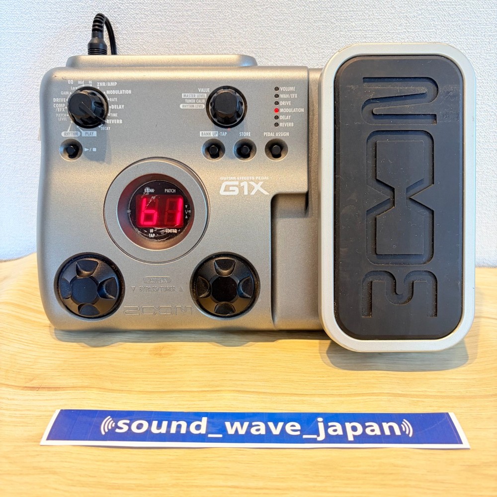 Zoom G1X Guitar Multi-Effects Processor Pedal with Expression Pedal Used Japan