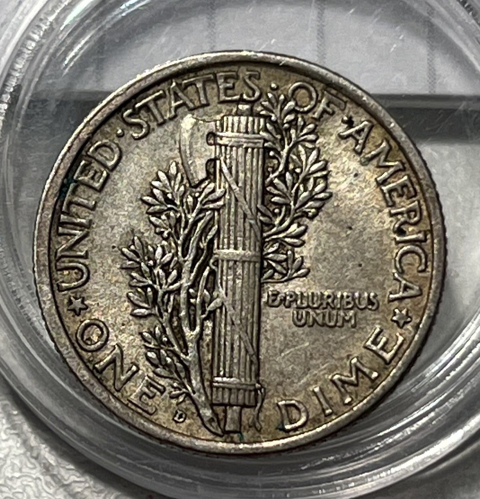 1920 D Mercury Dime AU About Uncirculated