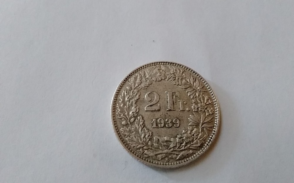 1939 2 FRAC SILVER COIN
