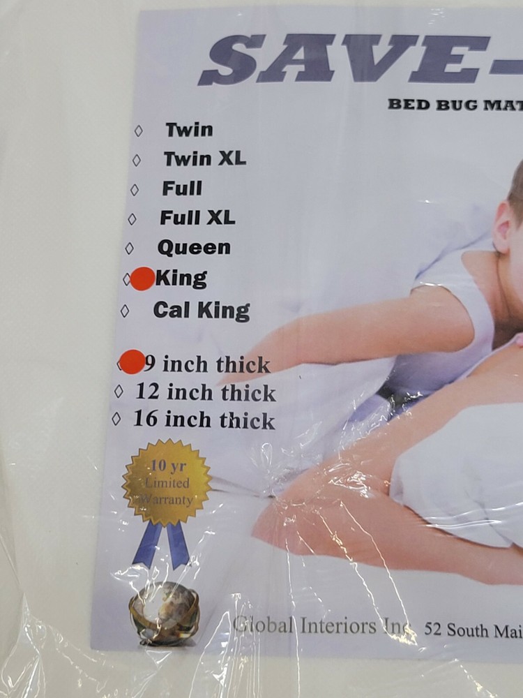 Bed Bug Mattress Encasement King 3pc