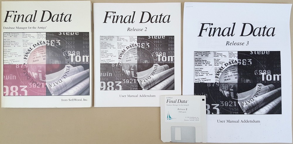 Final Data Release 3 ©1995 SoftWood Database Manager for Commodore Amiga #9