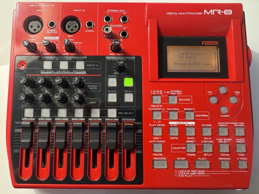 Fostex MR-8 MR8 Digital 8 Track Recorder Digital Multitracker Tested