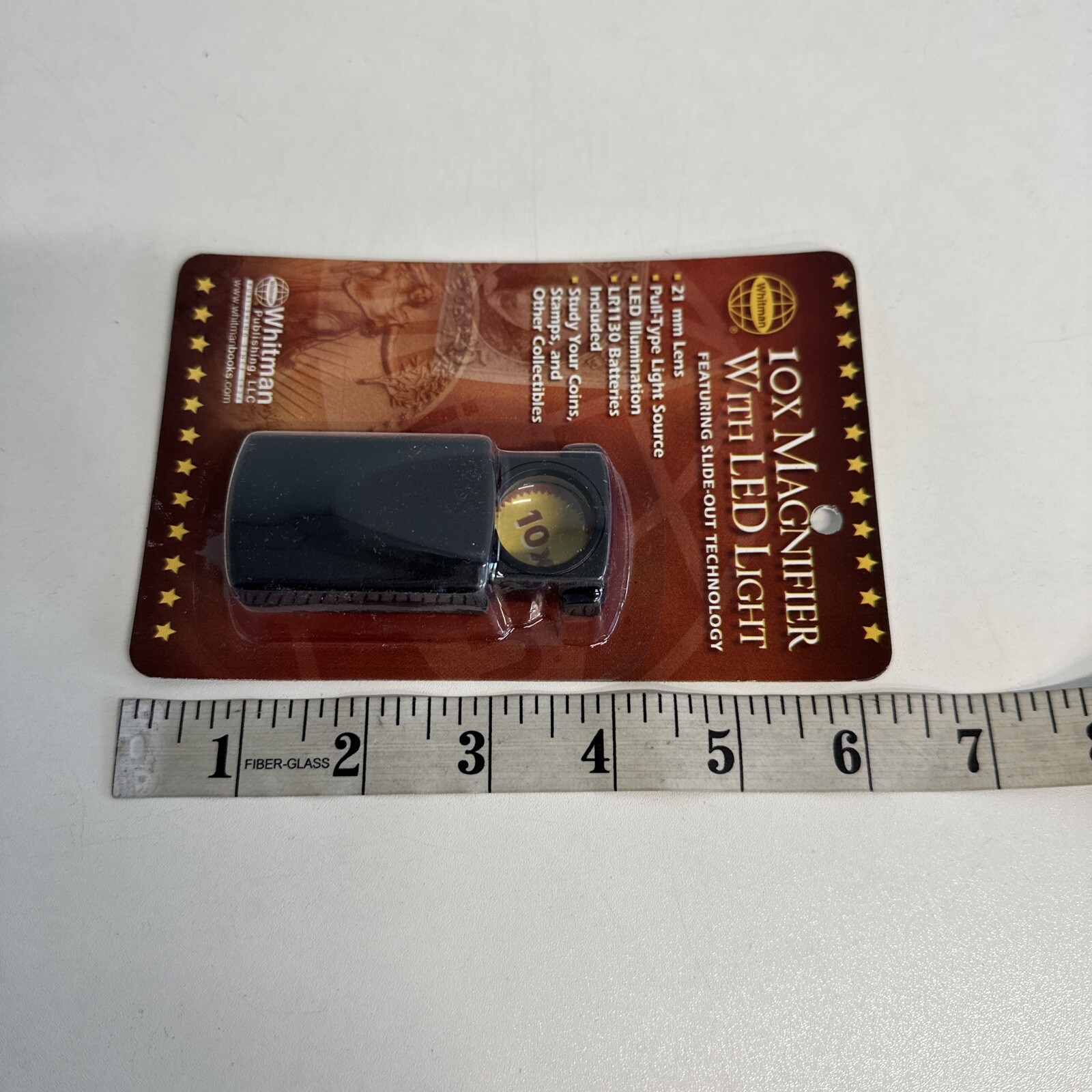 Coin Collector 10X Set Of 2 Magnifiers Pull Out Loupe 23mm Led Best Value Bill F