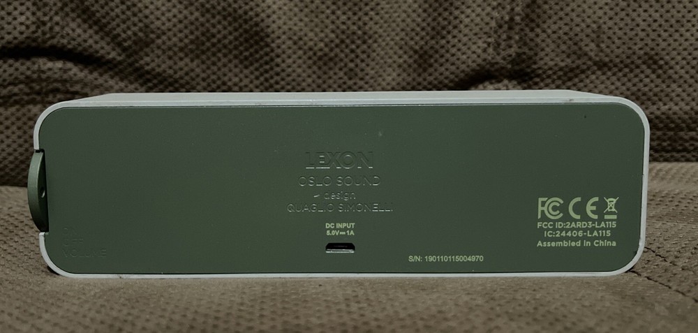 Lexon OSLO Bluetooth Speaker 3W, Light Grey
