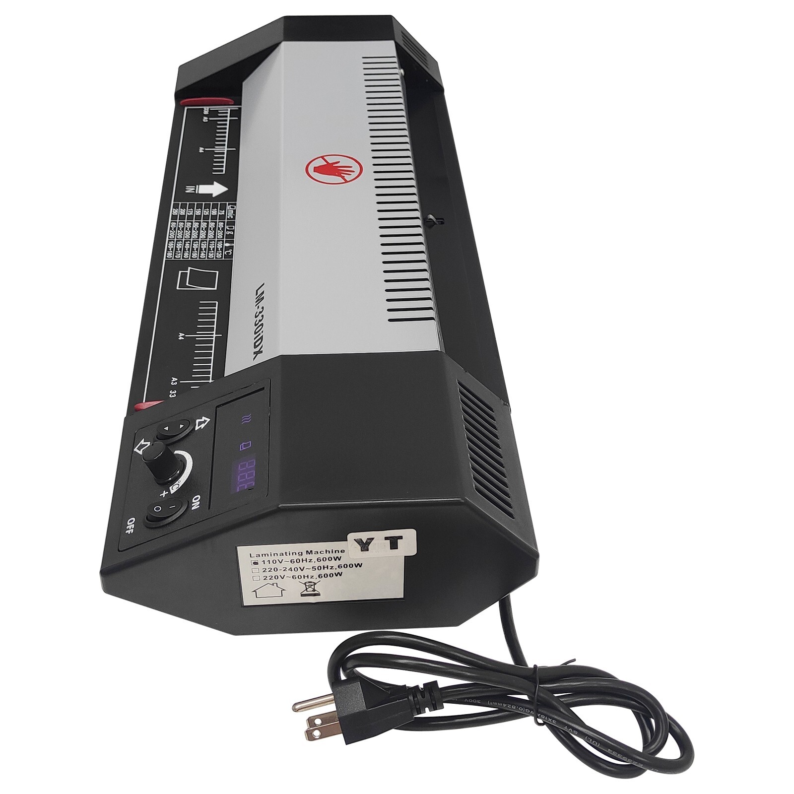 A3 Commercial Thermal Laminator 4 Rolls Pouch Film Hot&Cold Laminating Machine