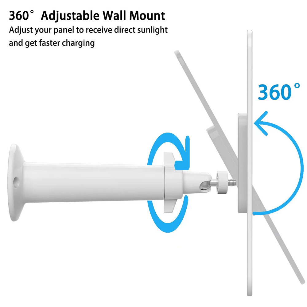 4W Universal Solar Panel for Ring Stick Up Spotlight Camera Battery 10ft Cable