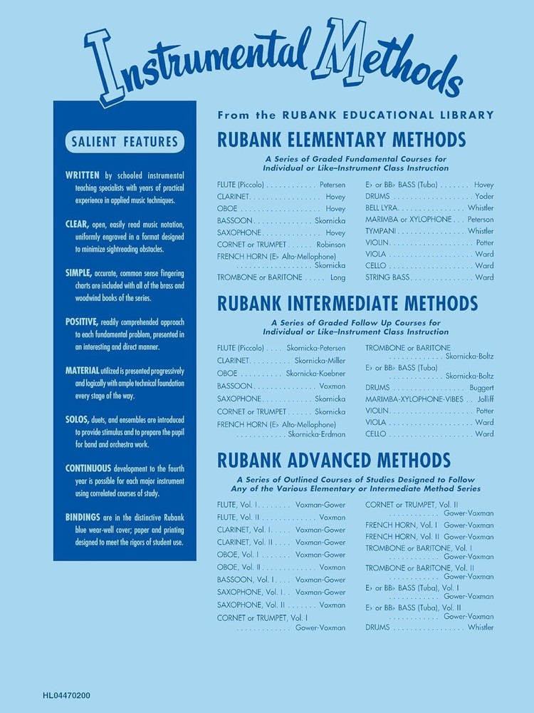 Rubank Method Saxophone. Intermediate