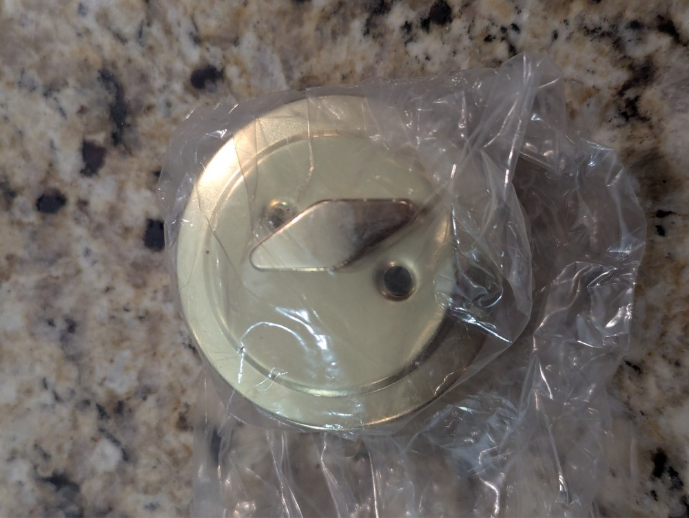 MFS Supply Polished Brass Deadbolt Back Set Latch 2 Keys