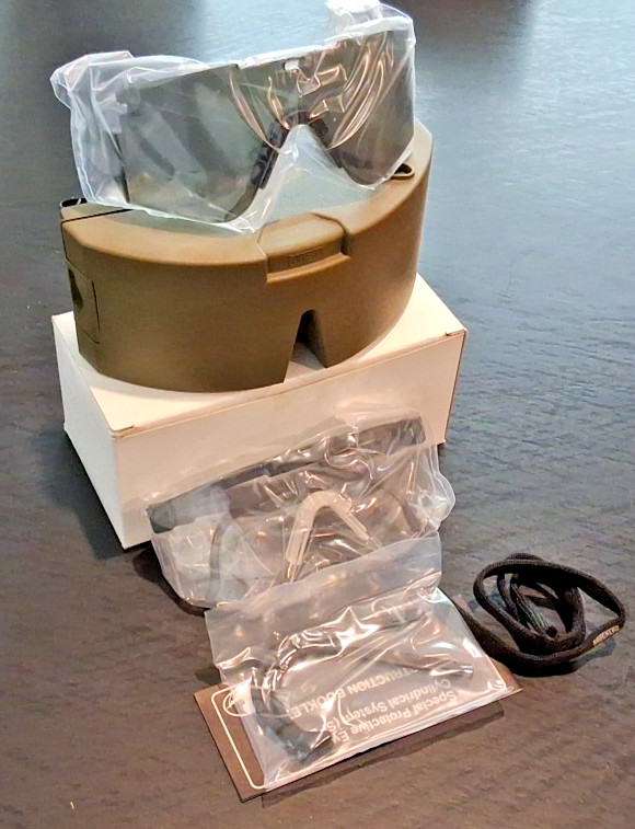 US Military SPECS ballistic protective eyewear kit with MSA case