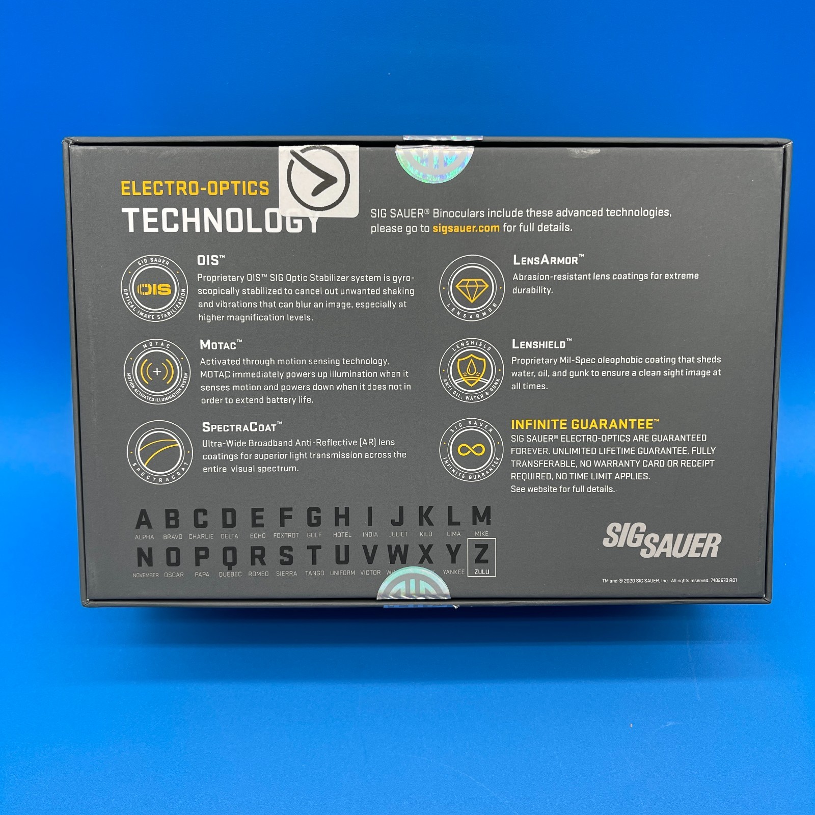 Sig Sauer ZULU6 HDX 10x30mm OIS Image Stabilized Binoculars FDE - SOZ6WP10