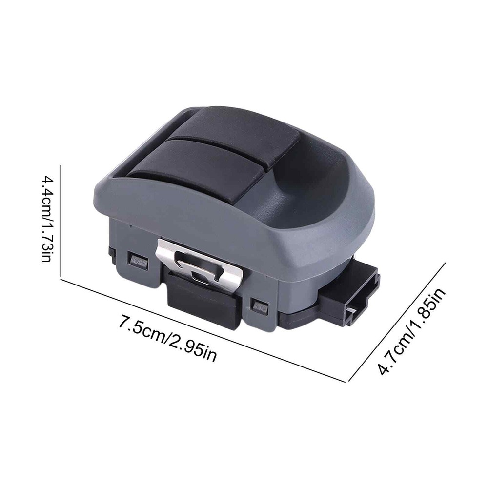 Plastic Dual Window Switch for PACCAR KENWORTH Easy Install Durable Black