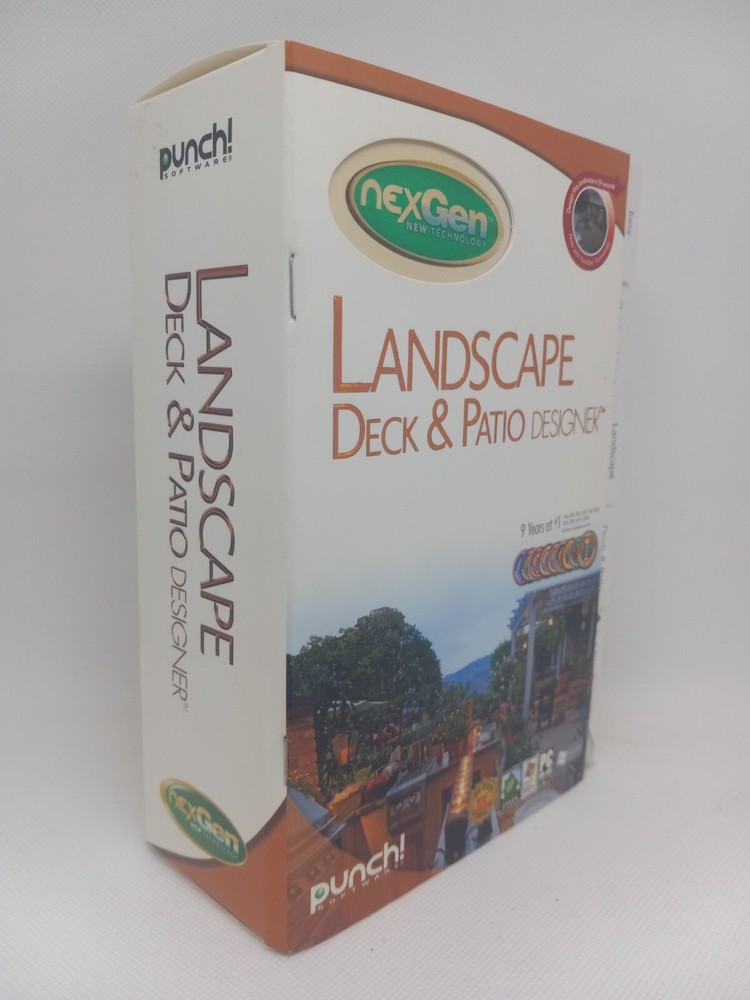 Punch Landscape Deck & Patio Designer Software * Brand New * Win XP or Higher