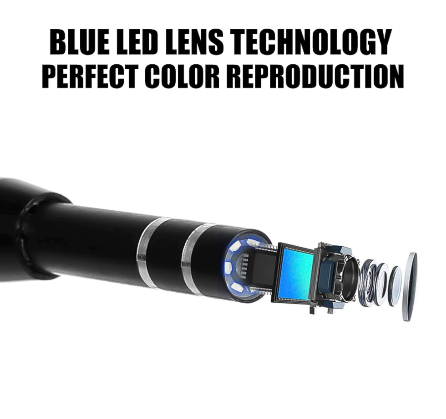 LED Ear Endoscope HD Otoscope Ear Wax Cleaning Camera Tool Cleaner Removal Kit