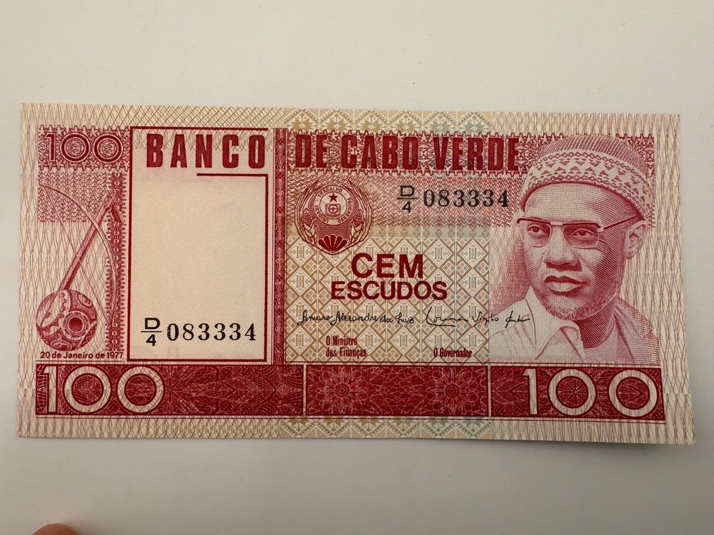1977 Cape Verde 100 Escudos P54a UNC Banknote SPC722