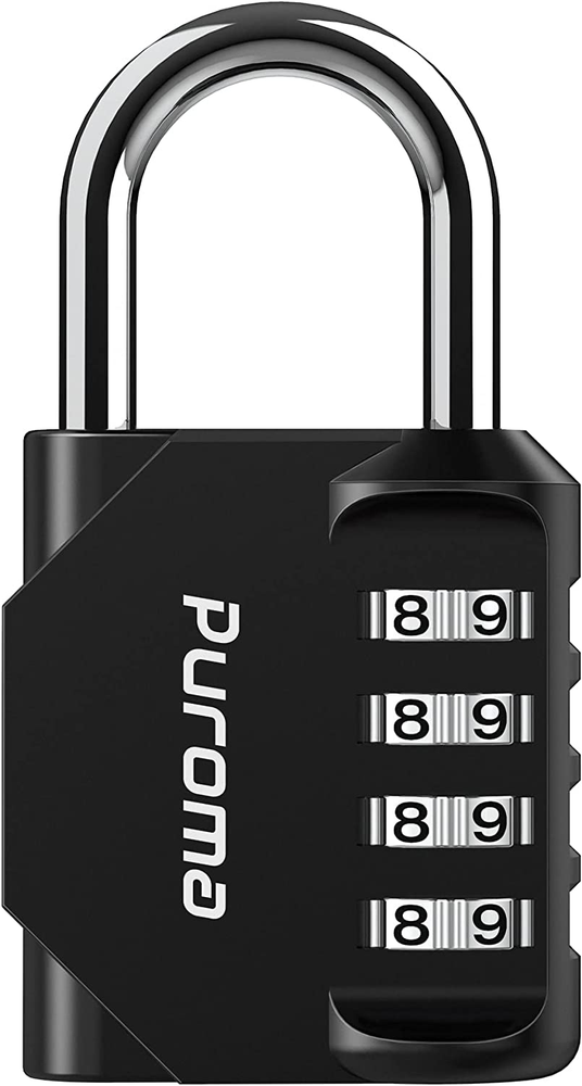 1 Pack Combination Lock 4 Digit Locker Lock Outdoor Waterproof Padlock for Schoo