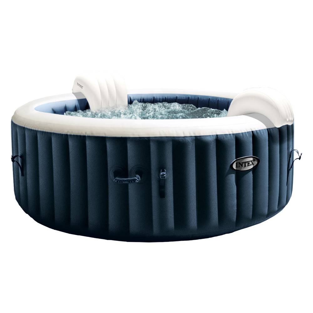 Intex PureSpa Plus Portable Inflatable Jet Spa & Medium PureSpa Benches (2 Pack)