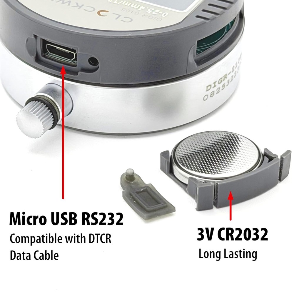 LCD Digital Indicator with Fine Resolution and Auto-Off Feature for Accuracy