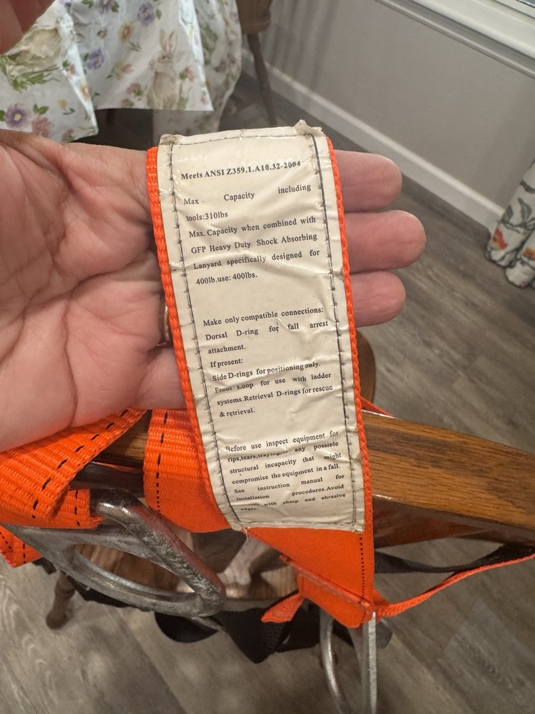 Full Body Safety Harness Used