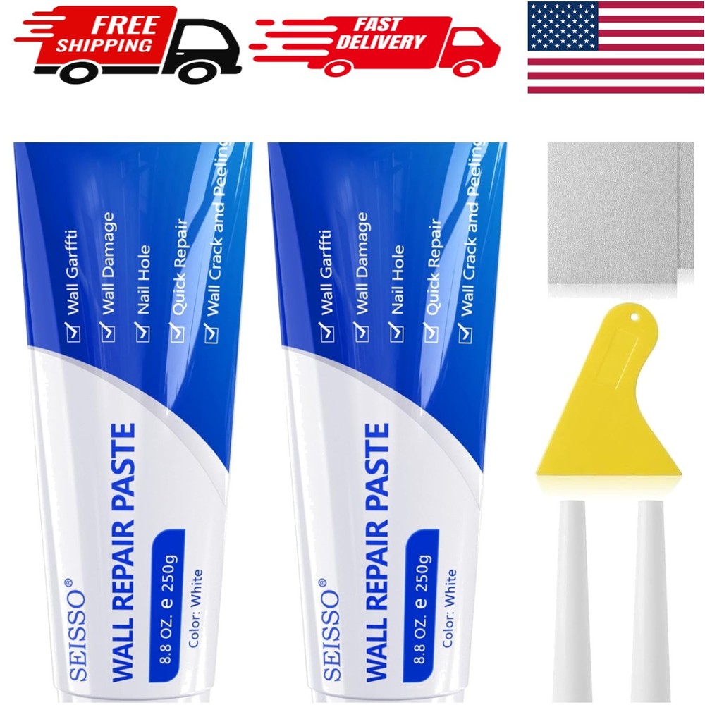 Eco-Friendly Wall Repair Kit - Waterproof Patch Paste with Tools for Home Fixes