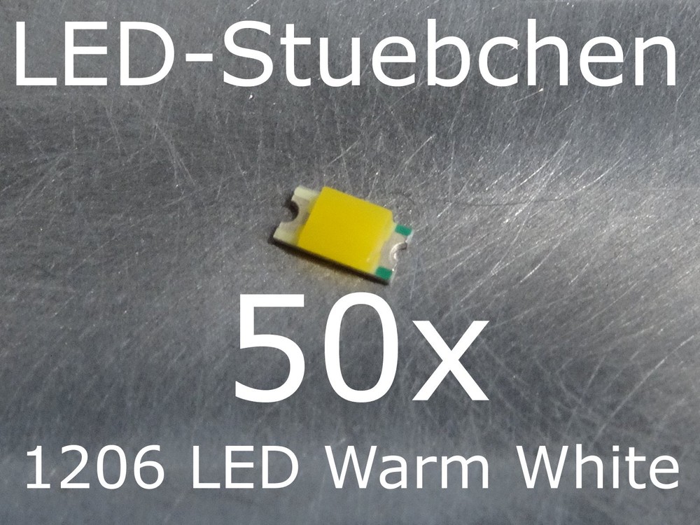 50x 1206 LED Warmweiss