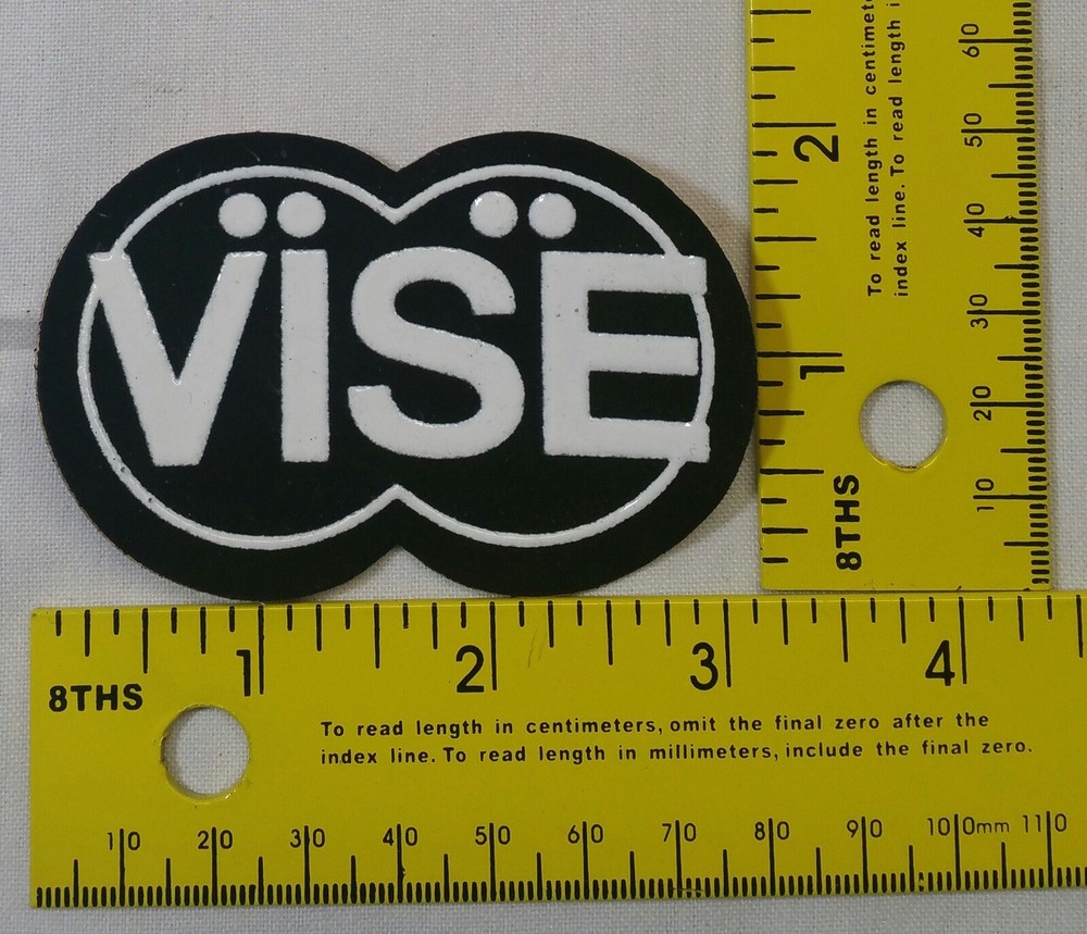 New Vise Inserts Shirt Patch (White Letters with Black Background)