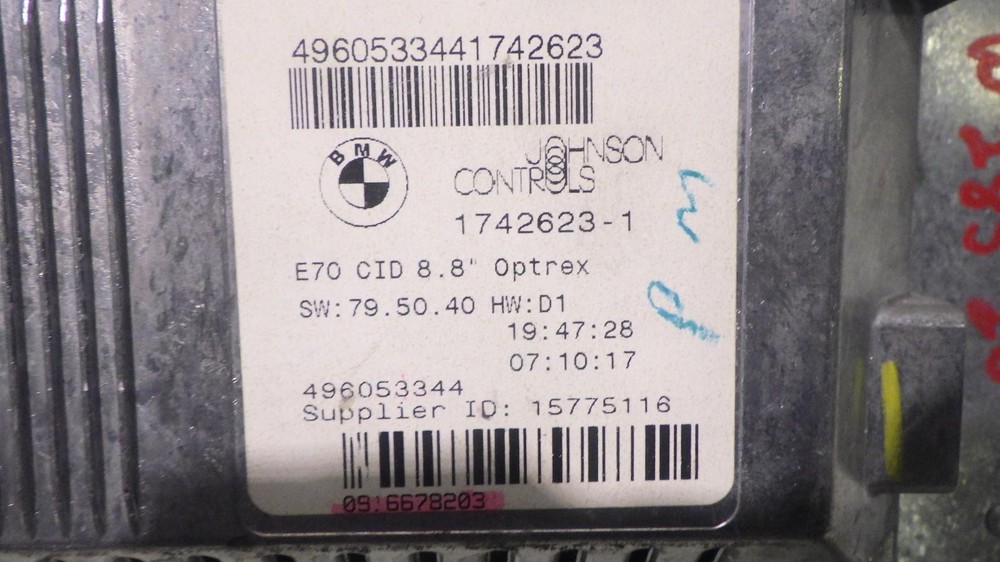 08 BMW X5 Info Screen display 1742623