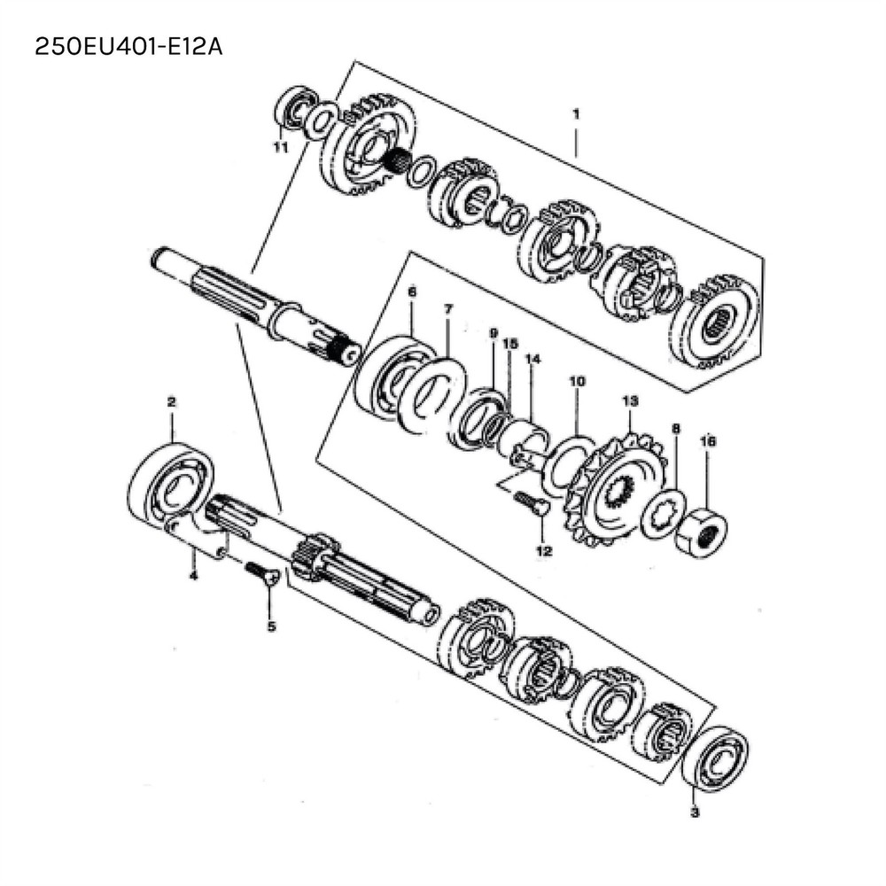 Mutt Hilts 250 EU4 2017 - 2020 Transmission Washer ref no.7