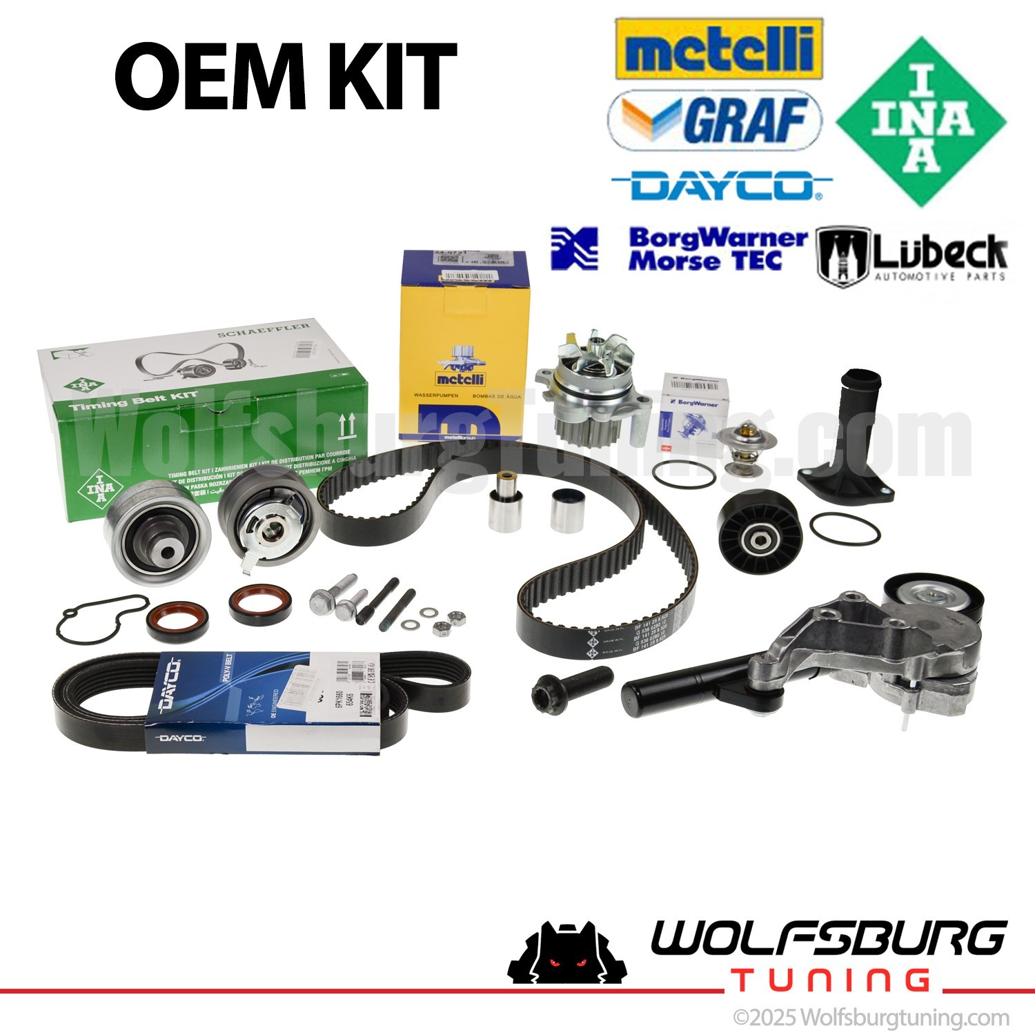 OEM VW 1.9 TDI ALH Diesel Timing Belt Kit MK4 98-04 VW Beetle Golf Jetta