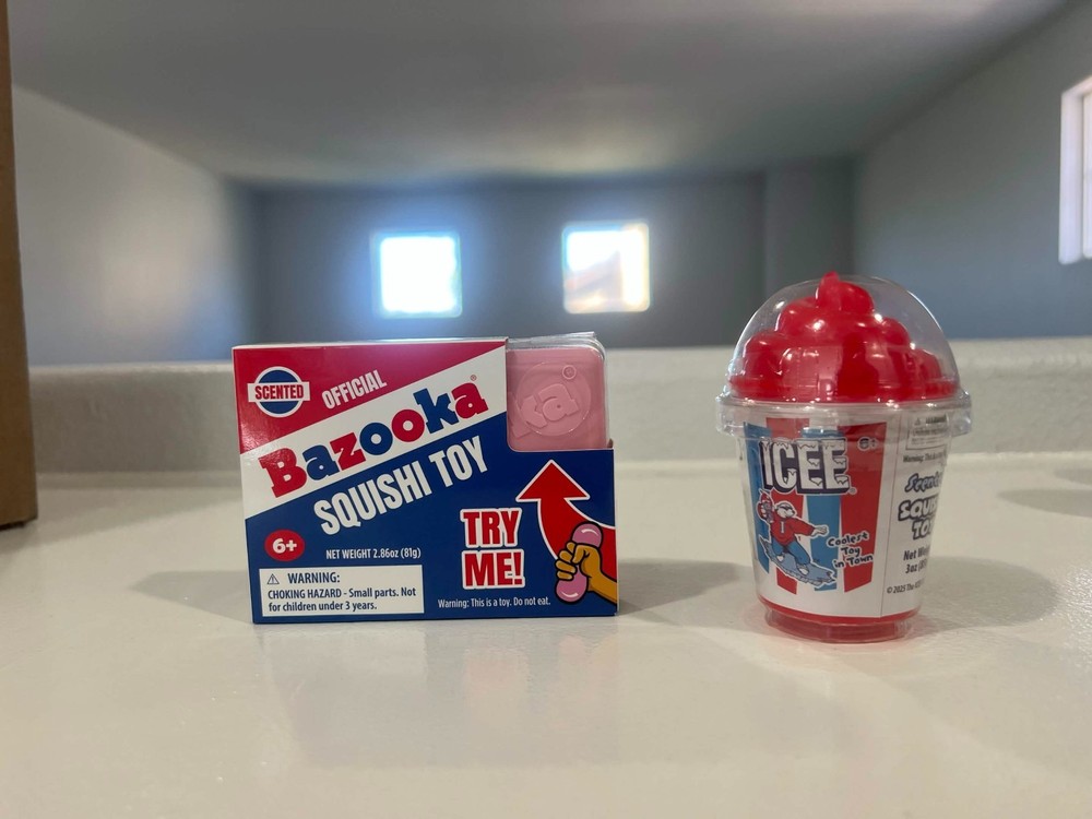 Bazooka & ICEE Squishy Bundle Scented Slow Rising 2/3 Pack Red Blue