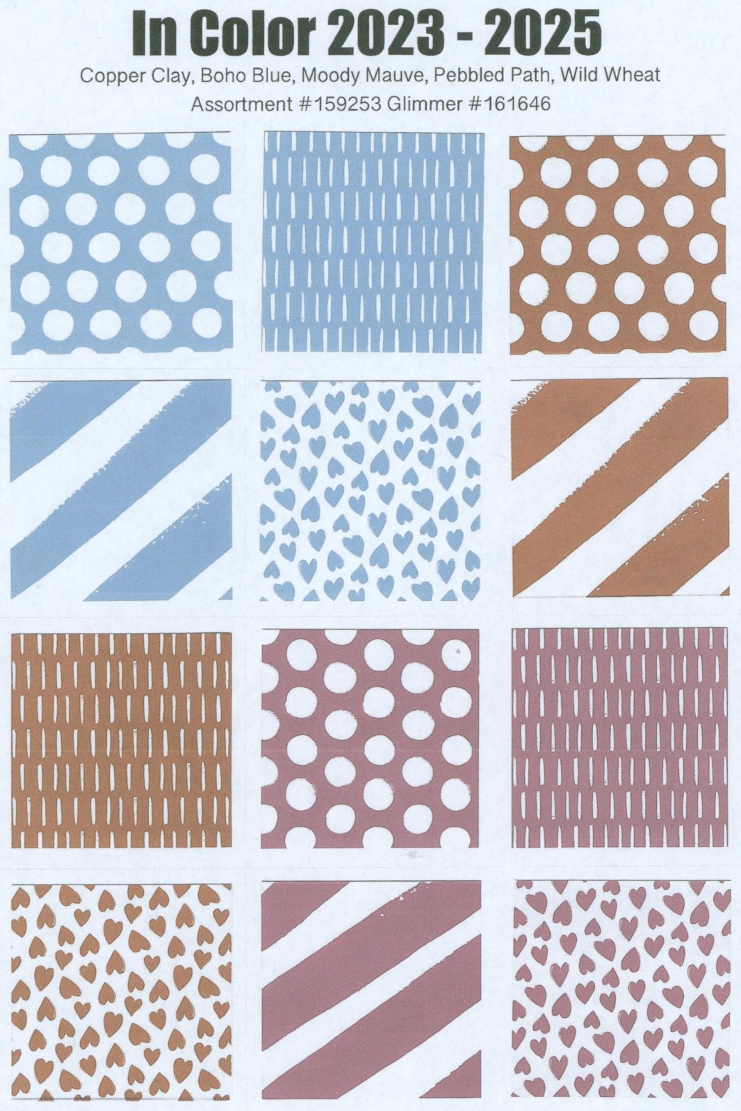 Retired Stampin' Up! In-Colors 2023-2025  6" x 6" Double-Sided DSP