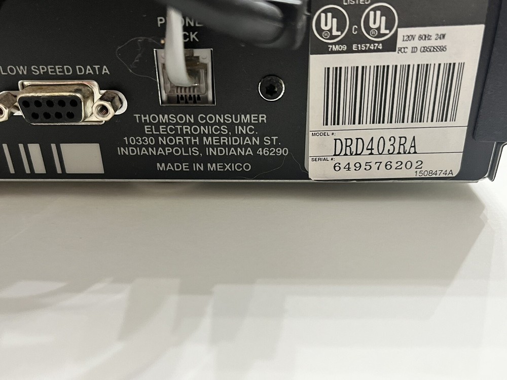 RCA Model DRD403RA Digital Satellite Television Receiver