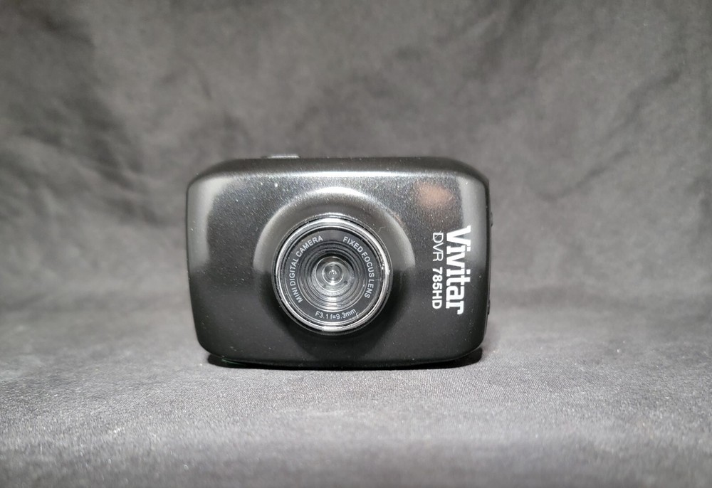 Vivitar DVR 785HD Waterproof Camcorder - Black Tested Functioning Helmet/Action