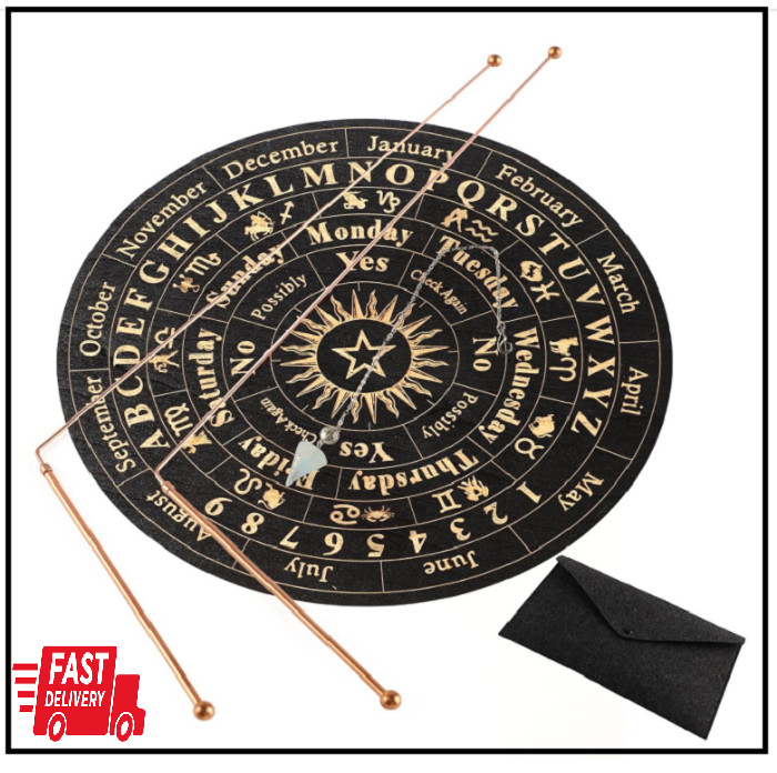 99.99% Copper Dowsing Rods - 2PCS Divining Rods+Dowsing Pendulum + Divination