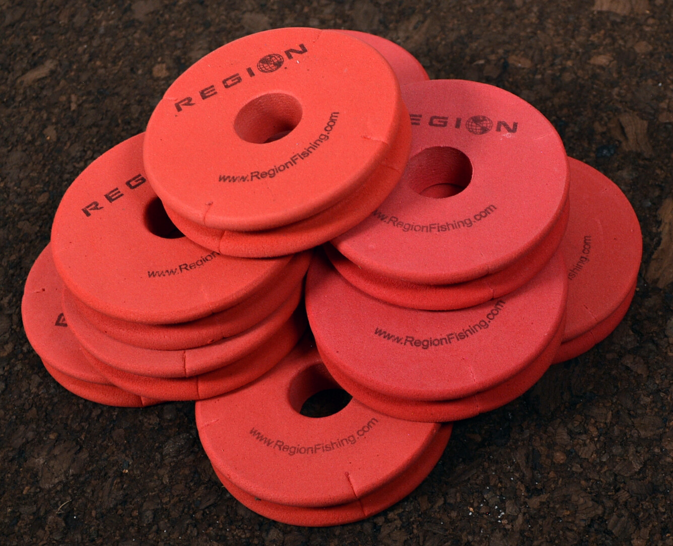 10 pack EVA Foam Line Holder for Fly Fishing and Tenkara - 2.5" Dia spool