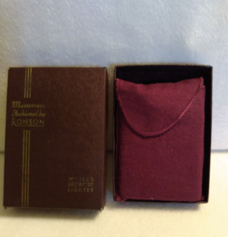 Vintage Ronson Lighter/Cigarette Case With Original Box *AWESOME!*