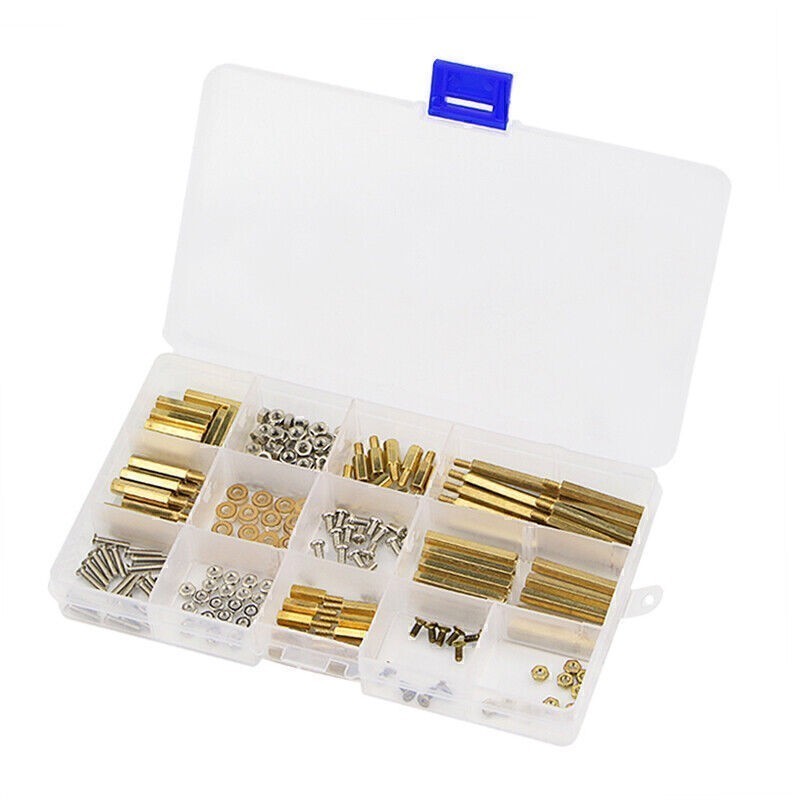 Durable Stainless Brass Screws Kit M2.5 M3 Nuts for Raspberry Pi 4 Model B/3B+