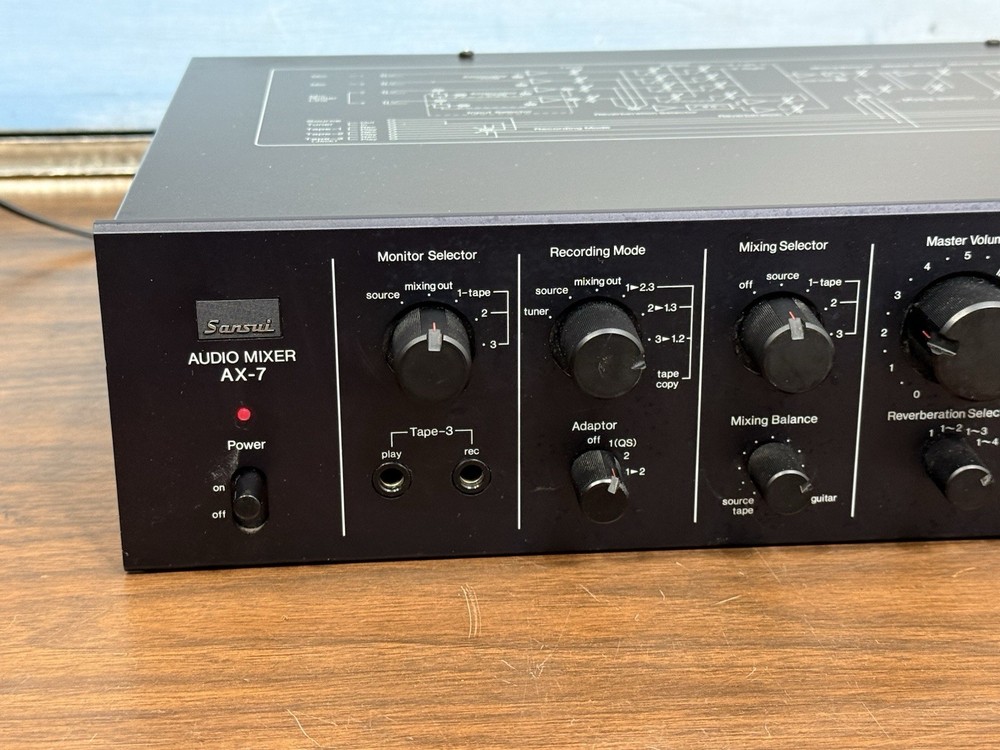 Sansui AX-7 Mixer Audio Switcher - USED - WORKING- NEEDS CLEAN UP